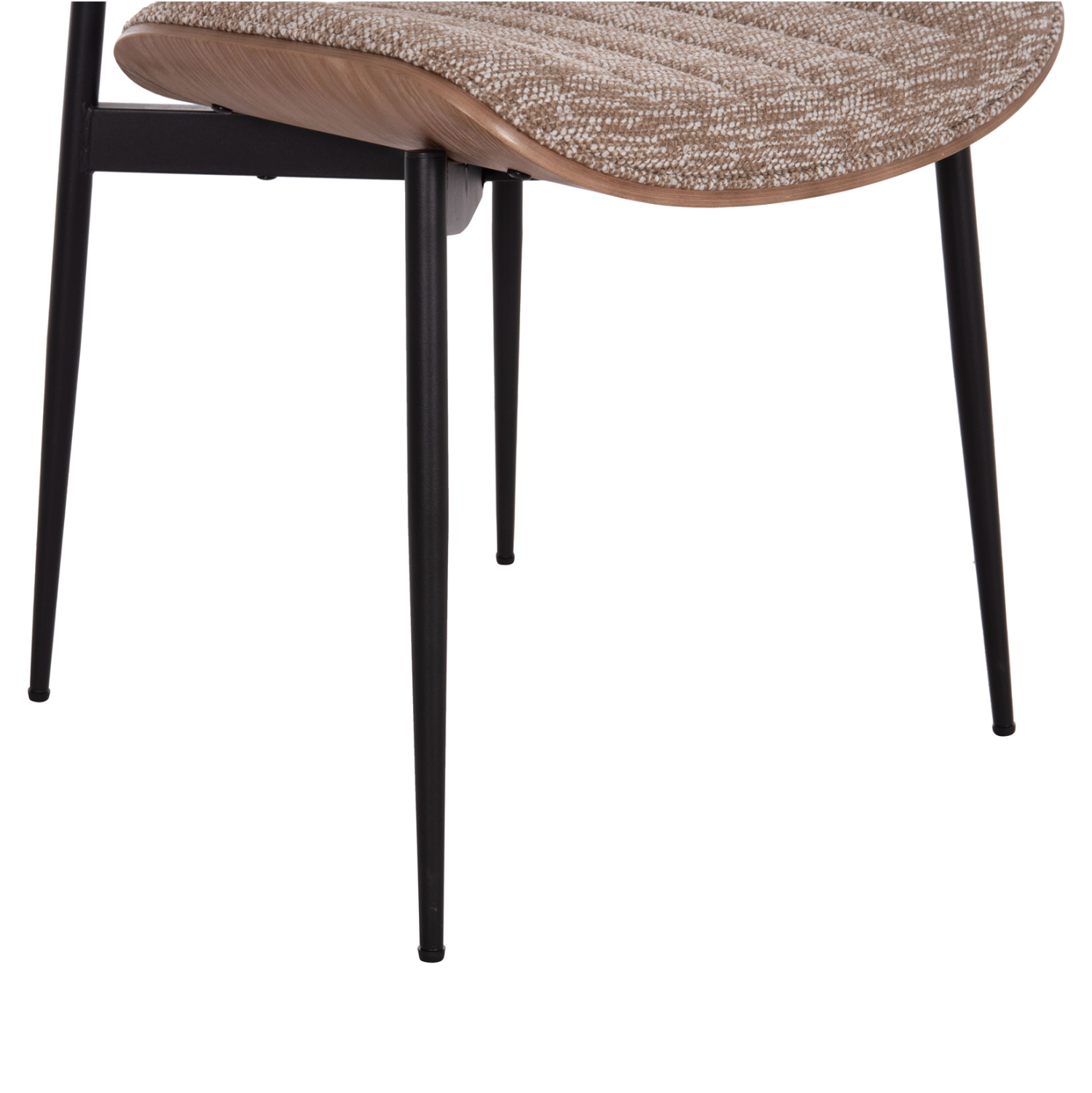 ΚΑΡΕΚΛΑ ΤΡΑΠΕΖΑΡΙΑΣ CONTI HM9983.02 ΜΑΥΡΟ ΜΕΤΑΛΛΟ--ΚΑΦΕ ΥΦΑΣΜΑ 49x56x82Υεκ.