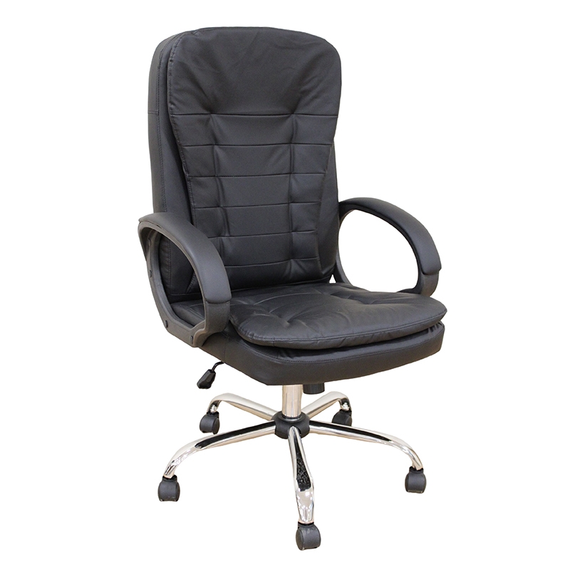 A9938 ΜΑΥΡΟ PVC ΠΟΛΥΘΡΟΝΑ ΓΡΑΦΕΙΟΥ 67Χ65Χ52-112/62-121εκ.