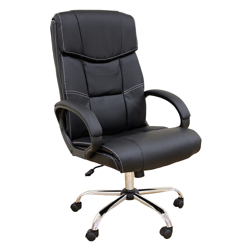 A9939 ΜΑΥΡΟ PVC ΠΟΛΥΘΡΟΝΑ ΓΡΑΦΕΙΟΥ 67Χ70Χ51-115/61-125εκ.