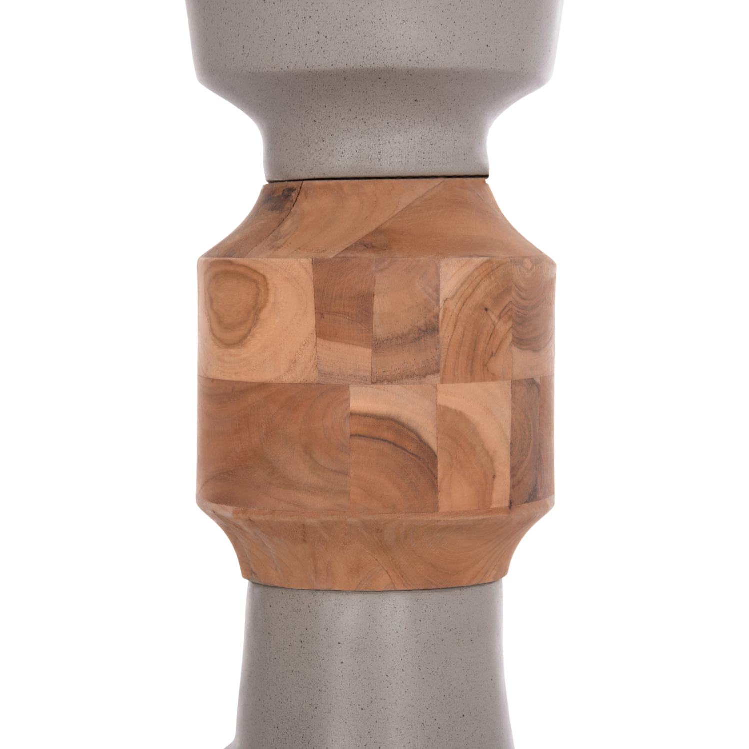 ΔΙΑΚΟΣΜΗΤΙΚΟ ΒΑΖΟ ΔΑΠΕΔΟΥ NEBULA HM4661.03 FIBER CEMENT ΓΚΡΙ--ΞΥΛΟ ΤΕΑΚ Φ60x115Υεκ.