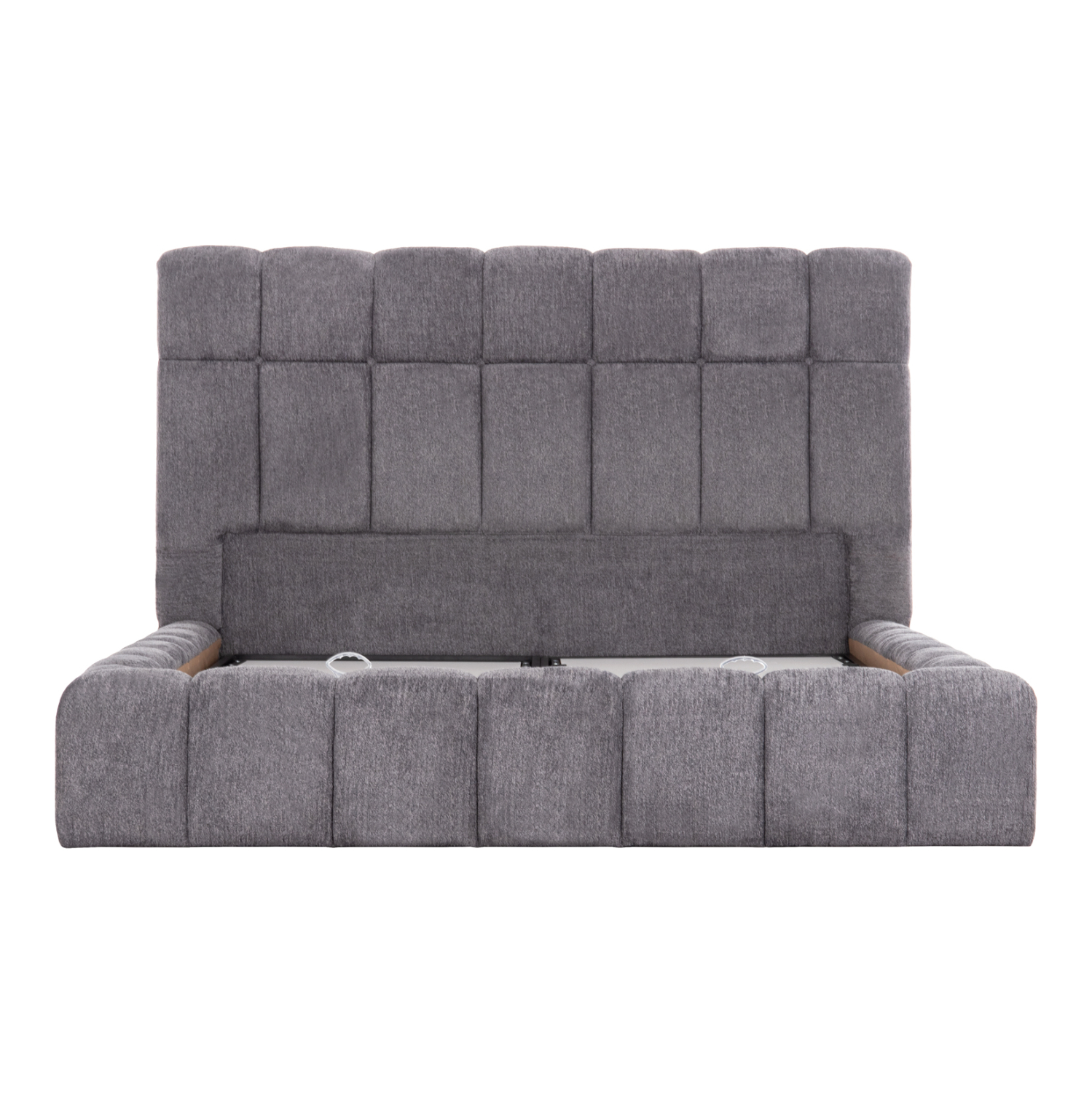 ΚΡΕΒΑΤΙ RAMON ΜΕ ΑΠΟΘ. ΧΩΡΟ HM720.22 ΥΦΑΣΜΑ TEDDY ΓΚΡΙ-ΓΙΑ ΣΤΡΩΜΑ 160x200εκ