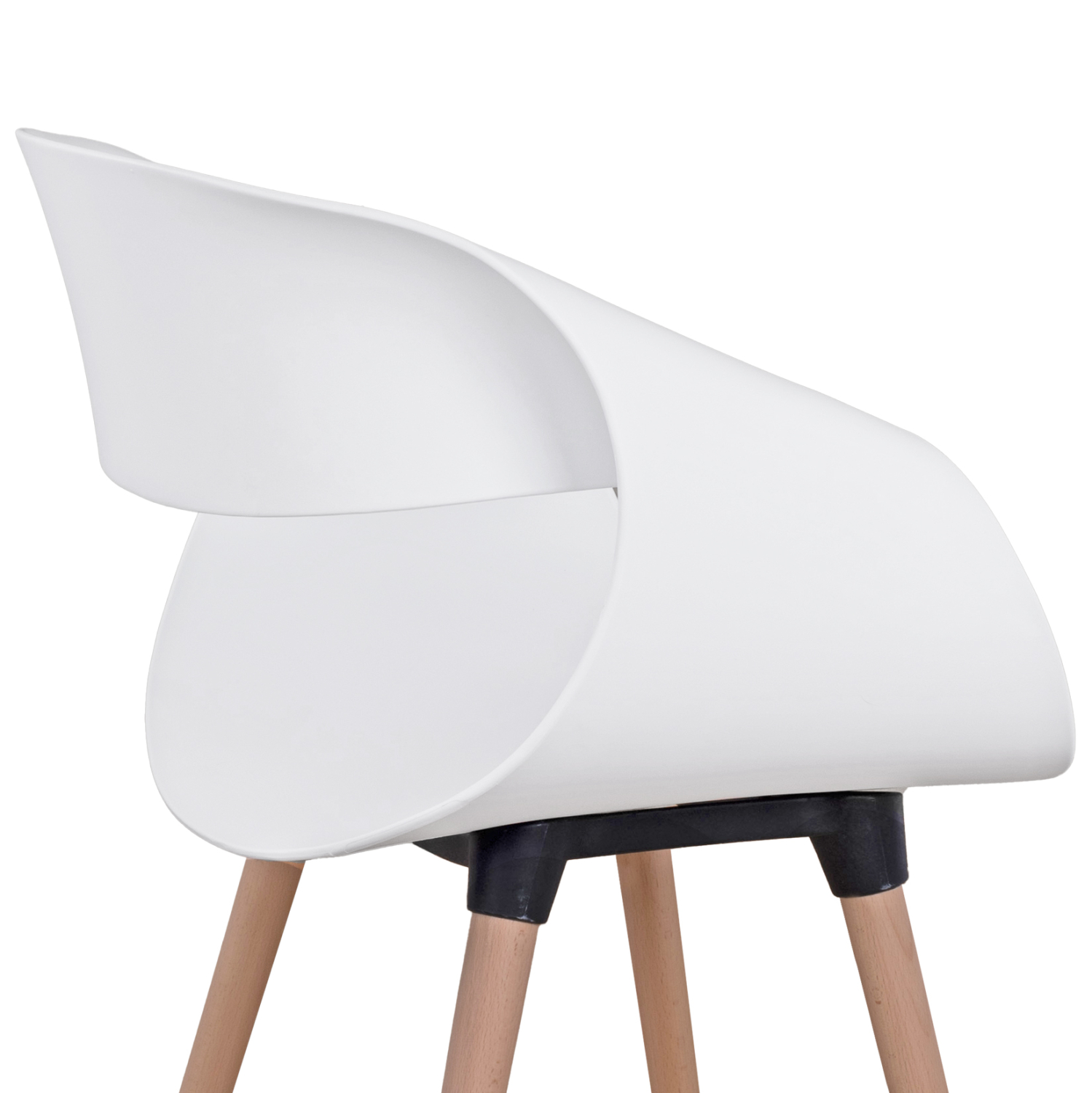 ΣΕΤ ΤΡΑΠΕΖΑΡΙΑΣ 5ΤΜΧ MAGGIE HM21186 MDF TOP & ΠΟΛΥΠΡΟΠΥΛΕΝΙΟ ΣΕ ΛΕΥΚΟ ΧΡΩΜΑ