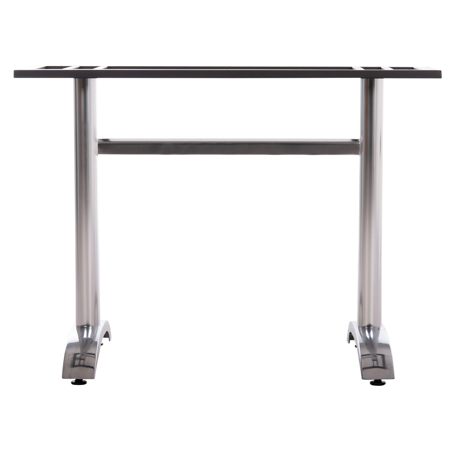 ΒΑΣΗ ΤΡΑΠΕΖΙΟΥ ΜΕΤΑΛΛΙΚΗ ΔΙΠΛΗ HM461.13 ΧΡΩΜΙΟΥ ΜΕ ΡΕΓΟΥΛΑΤΟΡΟΥΣ 100x60x73Υεκ.