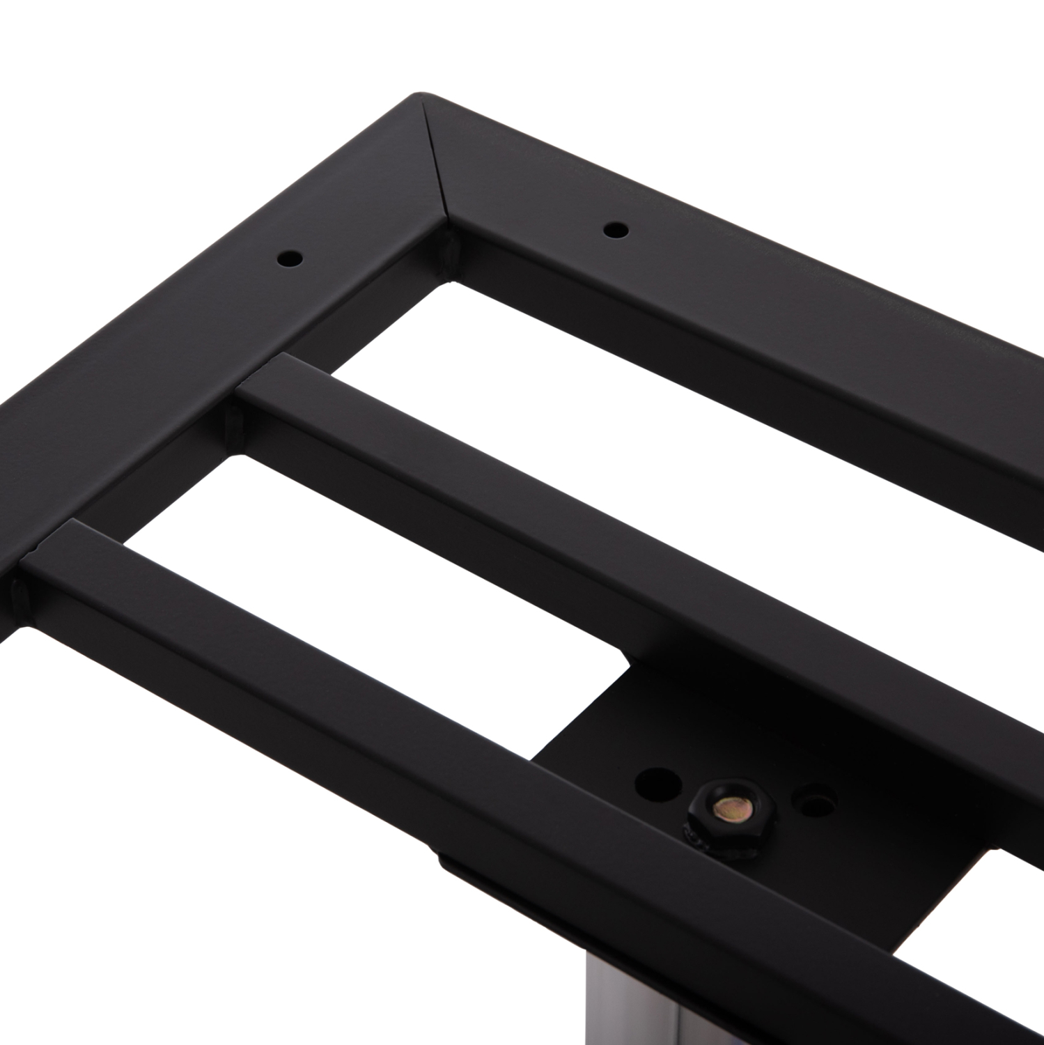 ΒΑΣΗ ΤΡΑΠΕΖΙΟΥ ΜΕΤΑΛΛΙΚΗ ΔΙΠΛΗ HM461.13 ΧΡΩΜΙΟΥ ΜΕ ΡΕΓΟΥΛΑΤΟΡΟΥΣ 100x60x73Υεκ.