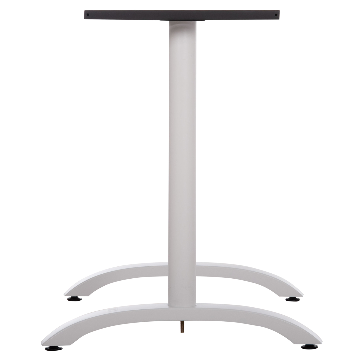 ΒΑΣΗ ΤΡΑΠΕΖΙΟΥ ΜΕΤΑΛΛΙΚΗ ΔΙΠΛΗ HM461.12 ΛΕΥΚΗ ΜΕ ΡΕΓΟΥΛΑΤΟΡΟΥΣ 100x60x73Υεκ.