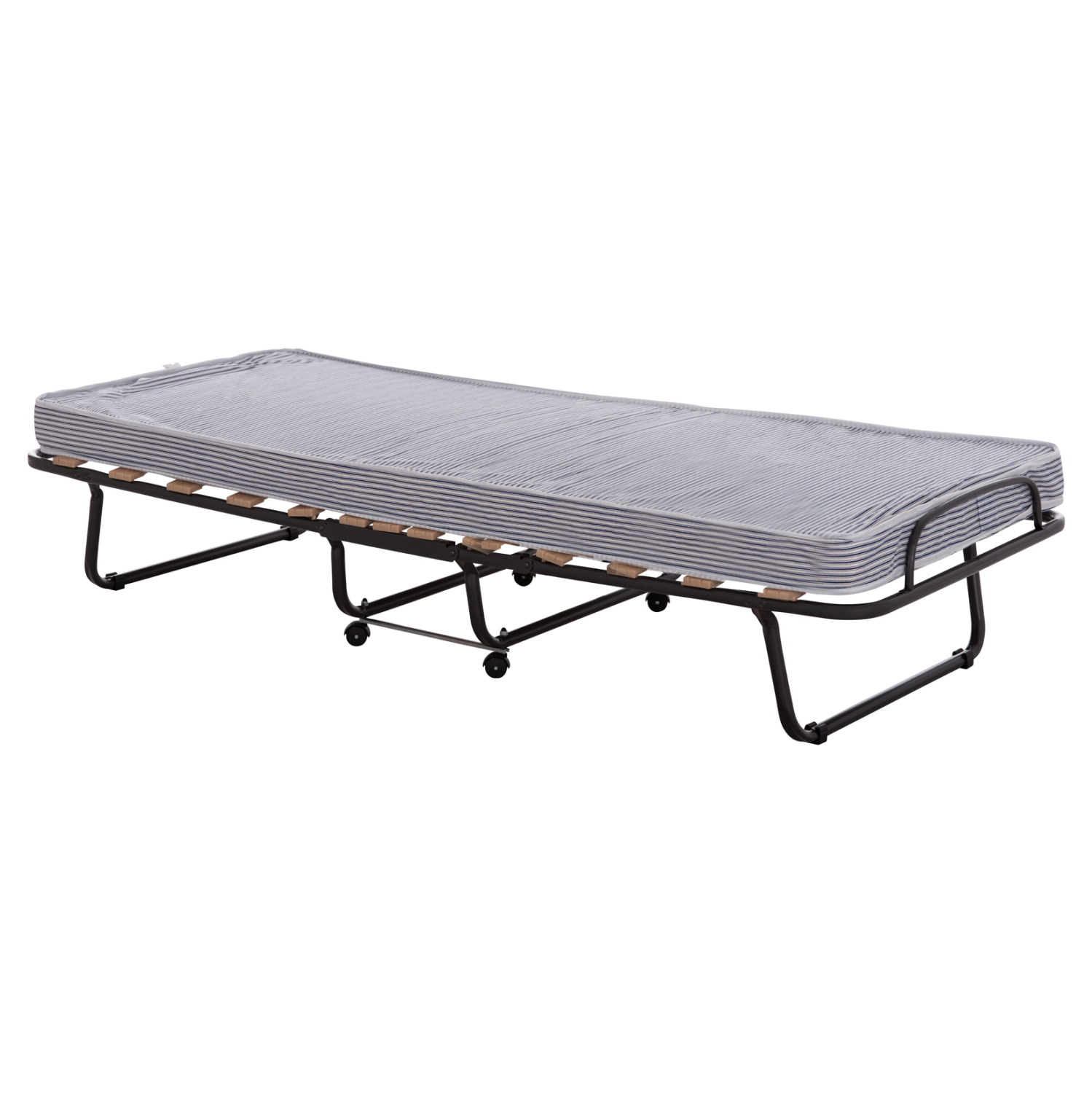 ΚΡΕΒΑΤΙ-ΡΑΝΤΖΟ ΙΤΑΛΙΑΣ NOBLE HM393.01 ΜΕΤΑΛΛΙΚΟ ΜΕ ΡΟΔΕΣ & ΣΤΡΩΜΑ 9εκ ΜΠΛΕ-ΛΕΥΚΟ 80x182x37.5Υεκ.