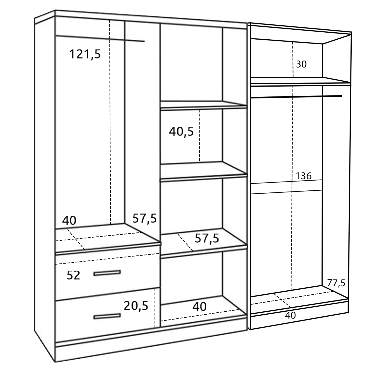 ΝΤΟΥΛΑΠΑ 6ΦΥΛΛΗ BLAKELY HM21235.02 ΜΕΛΑΜΙΝΗ ΧΡΩΜΑ SONAMA 201x43x181Υεκ