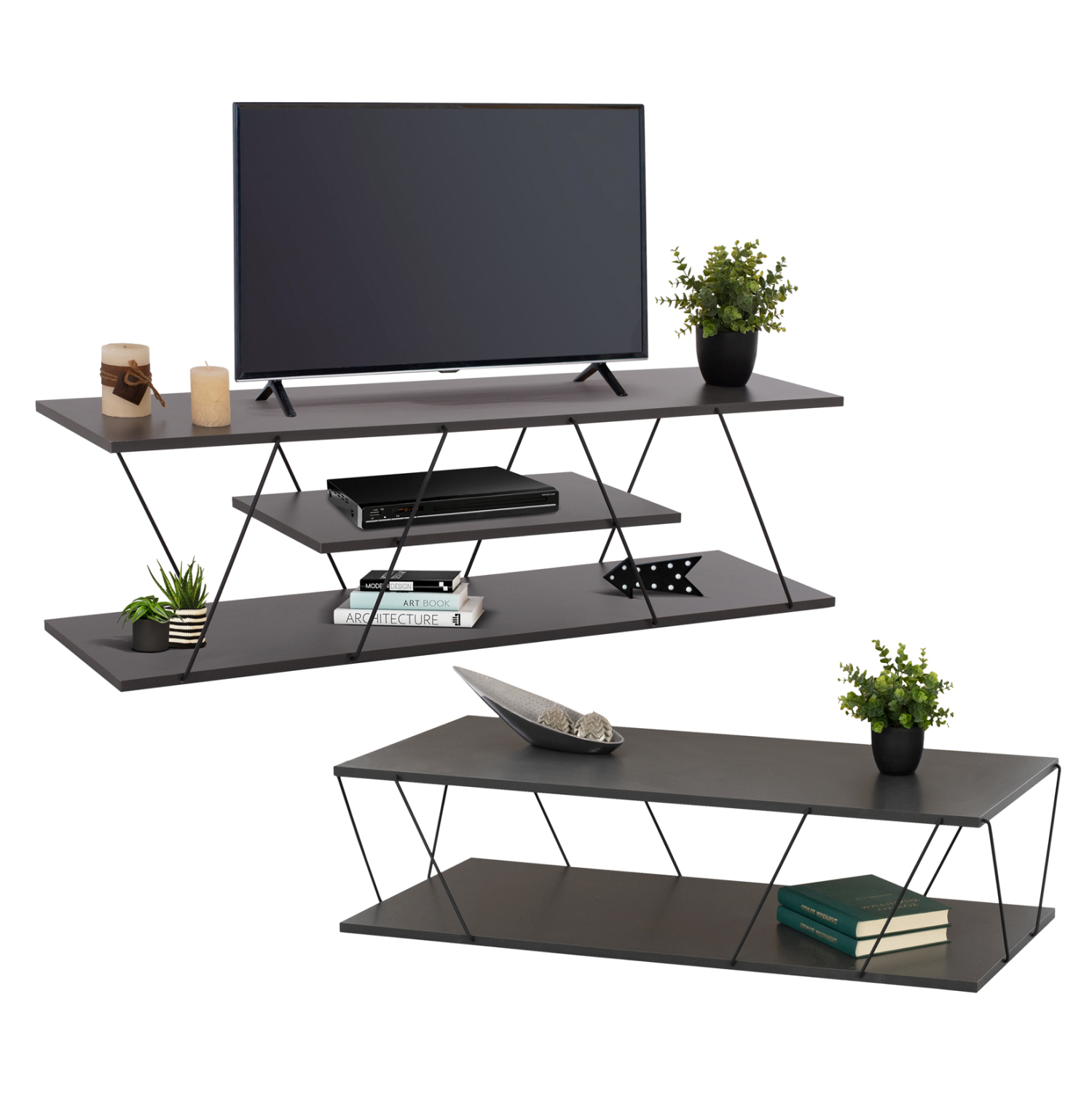 ΣΥΝΘΕΣΗ ΣΑΛΟΝΙΟΥ 2ΤΜΧ TARS HM11771.20 ΜΕΛΑΜΙΝΗ-ΜΕΤΑΛΛΟ ΓΚΡΙ-ΜΑΥΡΟ