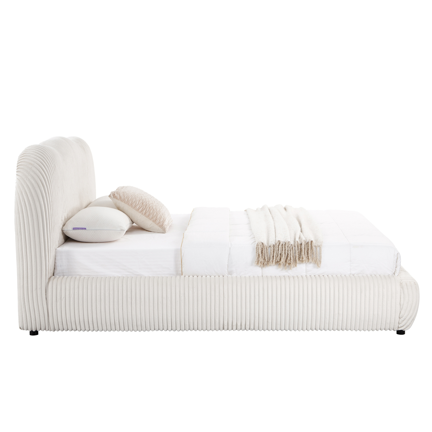 ΚΡΕΒΑΤΙ ΜΕ ΑΠΟΘ.ΧΩΡΟ KALLY HM729.03 ΜΠΕΖ FAUX FUR ΥΦΑΣΜΑ--ΓΙΑ ΣΤΡΩΜΑ 160x200εκ