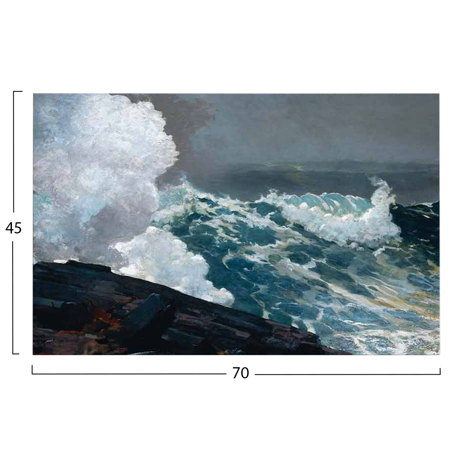 ΠΙΝΑΚΑΣ TOIXOY ΣΕΙΡΑ GOBI HM4848 ΕΚΤΥΠΩΜΕΝΟΣ ΚΑΜΒΑΣ 70x3(πάχος)x45Yεκ.