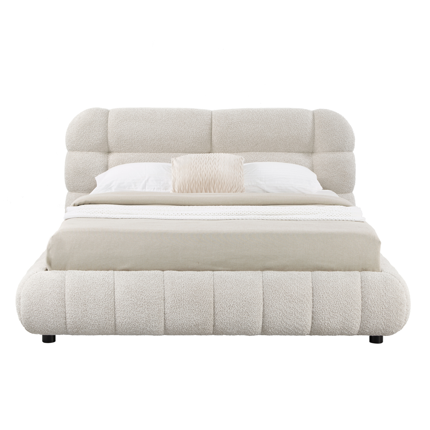 ΚΡΕΒΑΤΙ ΜΕ ΑΠΟΘ.ΧΩΡΟ MOLEN HM730.03 ΜΠΕΖ ΜΠΟΥΚΛΕ ΥΦΑΣΜΑ--ΓΙΑ ΣΤΡΩΜΑ 160x200εκ