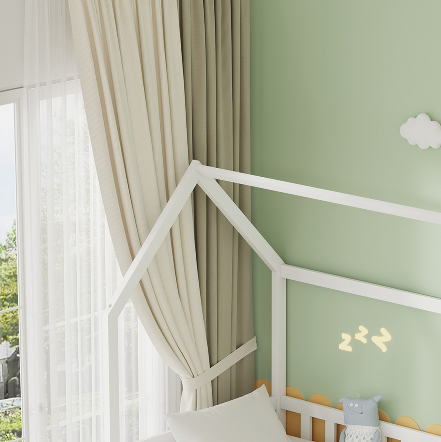 ΠΑΙΔΙΚΟ ΚΡΕΒΑΤΙ 3 ΣΕ 1 PHYLLIS HM723.03 ΞΥΛΟ ΠΕΥΚΟΥ ΛΕΥΚΟ 206x97x166Υεκ.