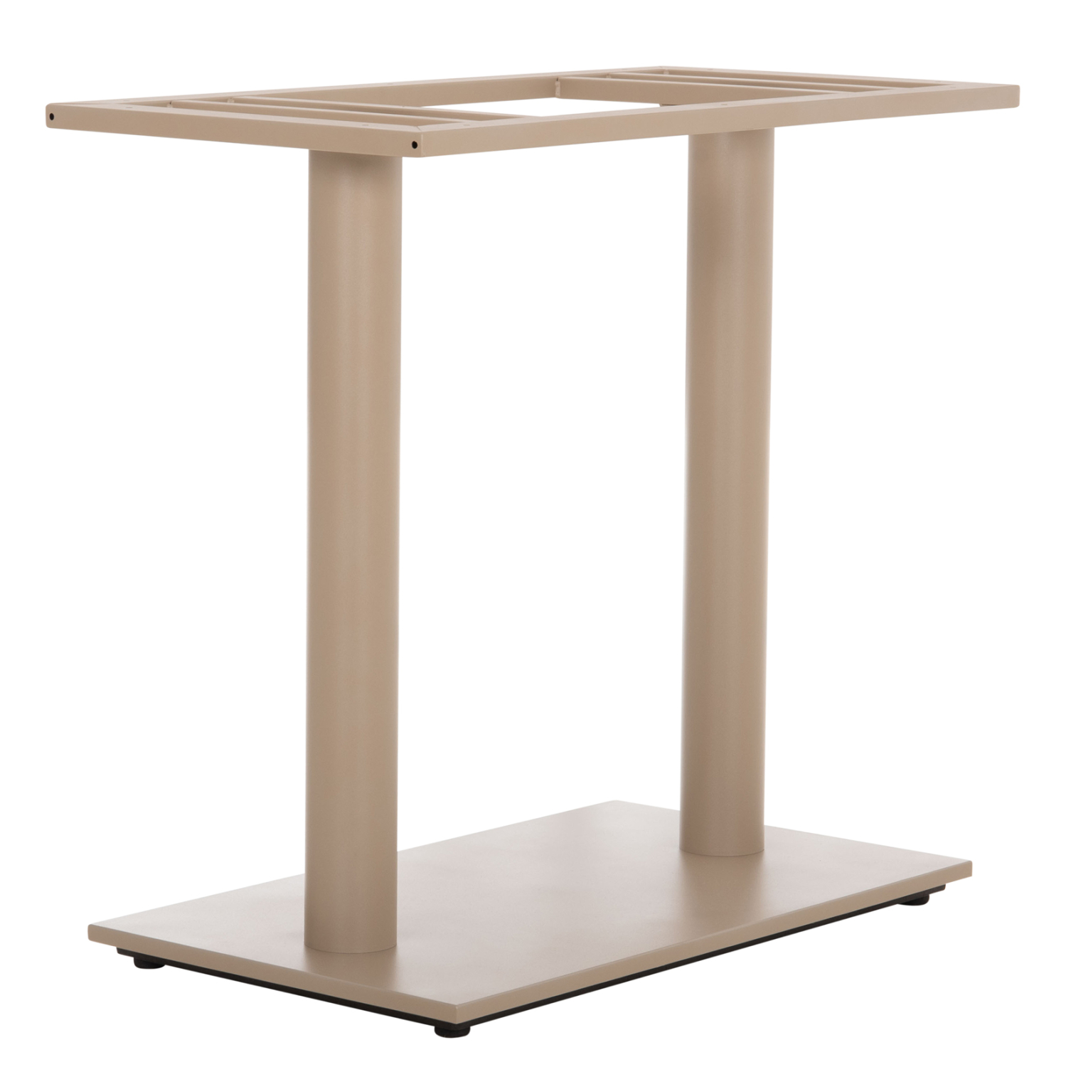 ΒΑΣΗ ΤΡΑΠΕΖΙΟΥ ΜΕΤΑΛΛΙΚΗ ΔΙΠΛΗ HM435.25 ΚΑΠΟΥΤΣΙΝΟ ΜΑΤ ΜΕ ΡΕΓΟΥΛΑΤΟΡΟΥΣ 80Χ40Χ72Υεκ.