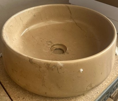 ΝΙΠΤΗΡΑΣ ΜΑΡΜΑΡΙΝΟΣ Φ42 H.14 FOSSIL DARK BEIGE