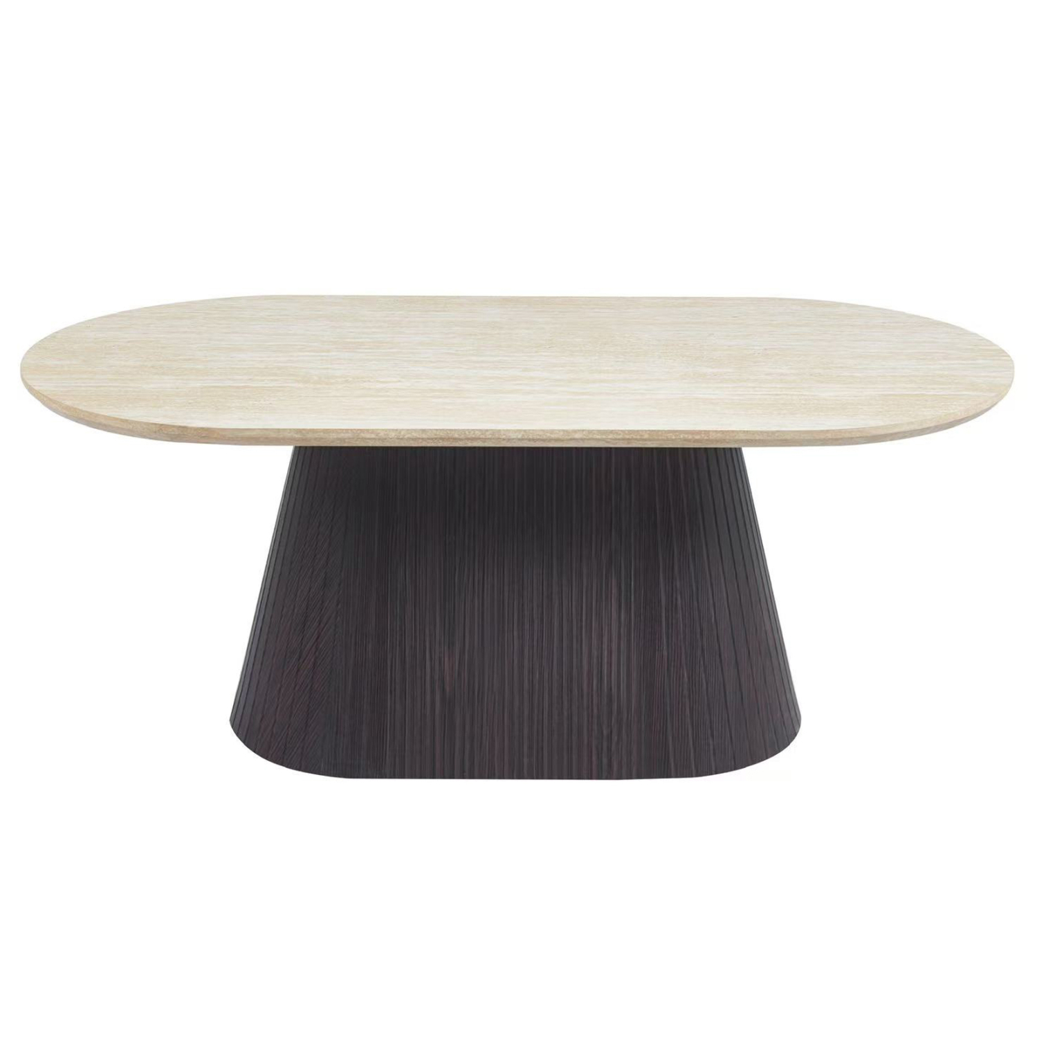 ΤΡΑΠΕΖΙ ΣΑΛΟΝΙΟΥ ΟΒΑΛ CATER HM18321 ΚΕΡΑΜΙΚΟ TOP ΟΨΗ ΤΡΑΒΕΡΤΙΝΑΣ-MDF ΒΑΣΗ 120x60x46Υεκ