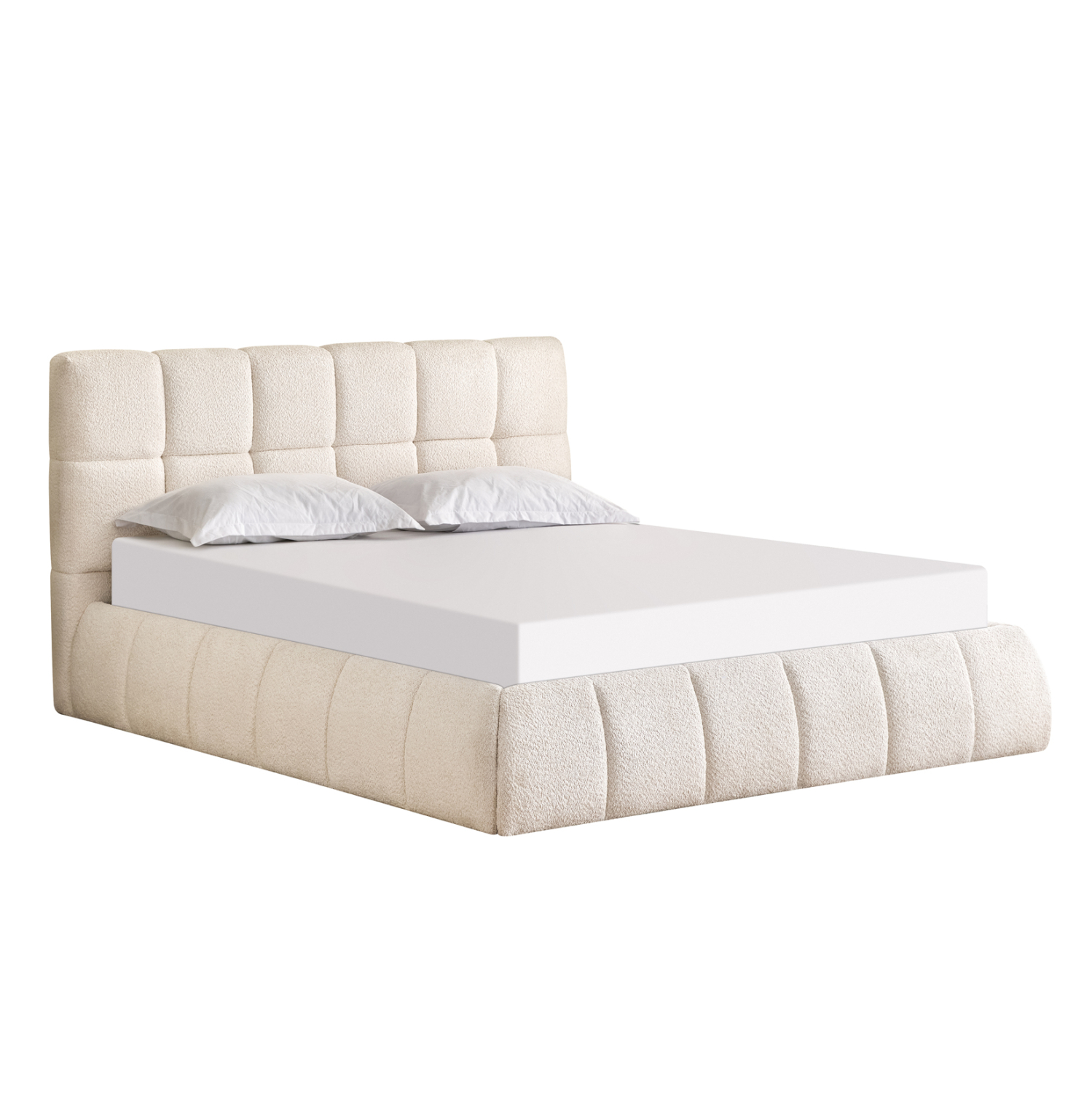 ΚΡΕΒΑΤΙ ΔΙΠΛΟ EDDY HM731.03 ΜΠΕΖ ΜΠΟΥΚΛΕ & ΑΠΟΘΗΚΕΥΤΙΚΟΣ ΧΩΡΟΣ ΓΙΑ ΣΤΡΩΜΑ 160x200εκ