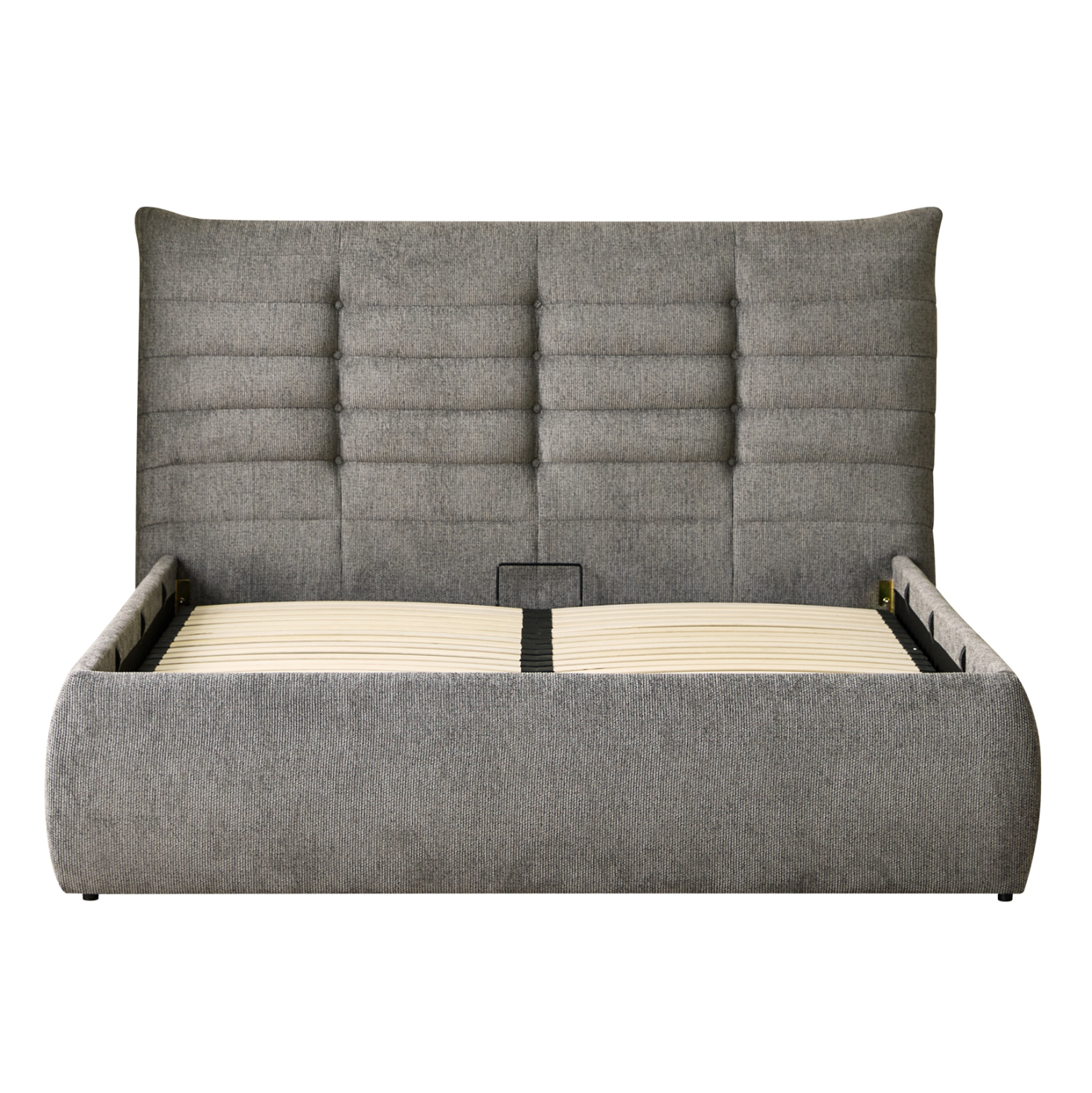 ΚΡΕΒΑΤΙ ΔΙΠΛΟ SANDRA HM732.01 ΓΚΡΙ ΥΦΑΣΜΑ & ΑΠΟΘΗΚΕΥΤΙΚΟΣ ΧΩΡΟΣ ΓΙΑ ΣΤΡΩΜΑ 160x200εκ