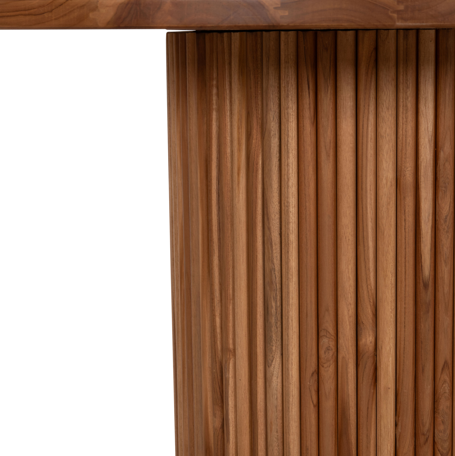 ΤΡΑΠΕΖΙ ΤΡΑΠΕΖΑΡΙΑΣ ΣΤΡΟΓΓΥΛΟ RODER HM9896 ΞΥΛΟ ΤΕΑΚ- 3εκ. πάχος επιφ.- Φ130x79,5Υεκ