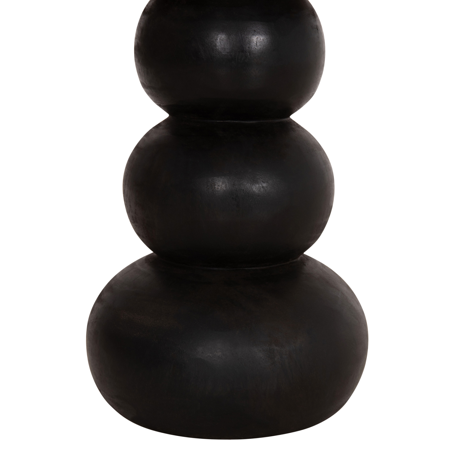 ΒΟΗΘΗΤΙΚΟ ΤΡΑΠΕΖΑΚΙ ΣΤΡΟΓΓΥΛΟ JACKY HM9890 SUAR ΞΥΛΟ ΦΥΣΙΚΟ & ΜΑΥΡΟ Φ40x45,5Υεκ.