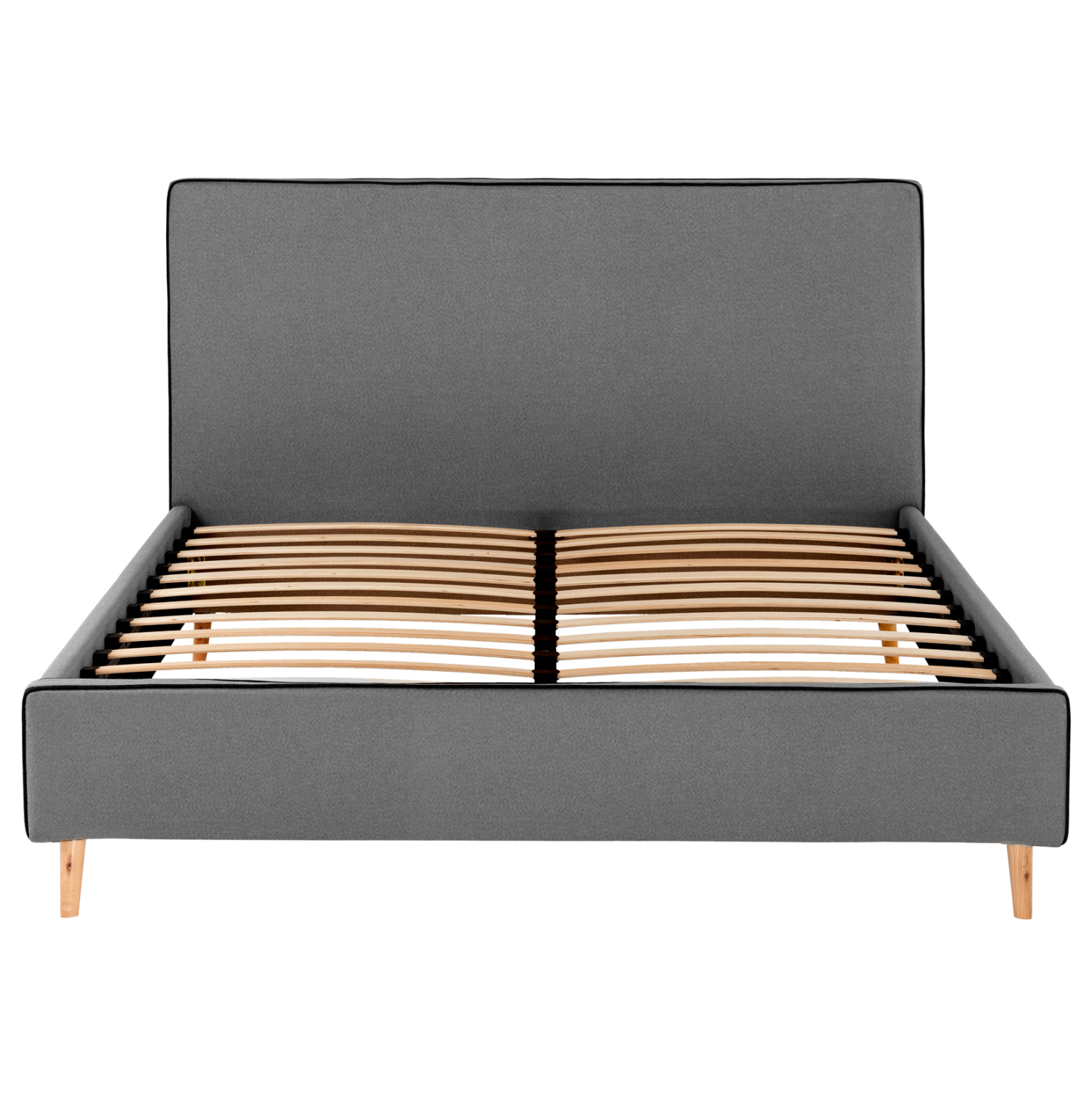 ΚΡΕΒΑΤΙ ΜΕ ΣΤΡΩΜΑ INDRA HM21280.01 ΓΚΡΙ ΥΦΑΣΜΑ--ΓΙΑ 160x200εκ