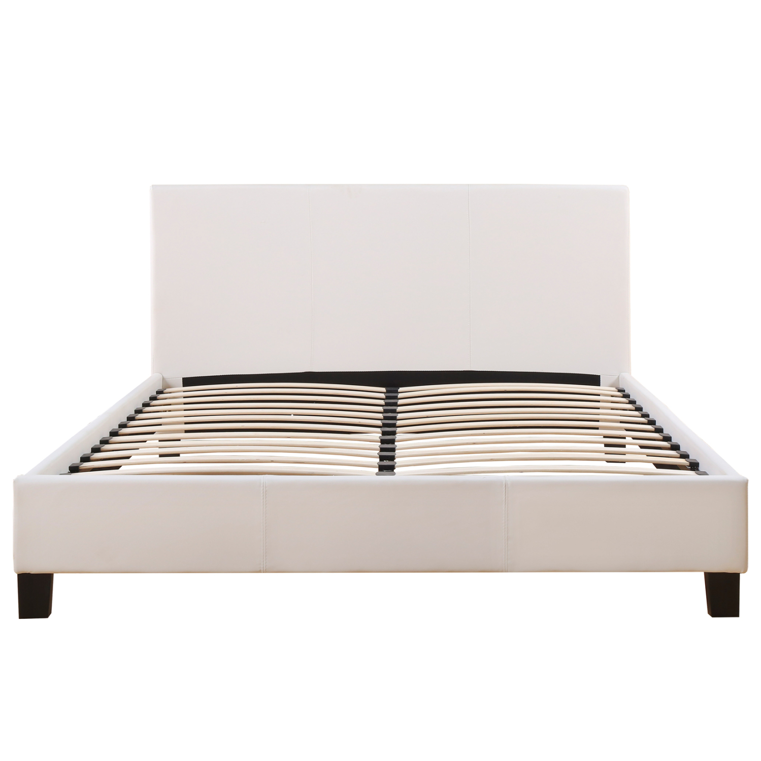 ΚΡΕΒΑΤΙ ΜΕ ΣΤΡΩΜΑ BECCA HM21283.01 ΛΕΥΚΟ PU--ΓΙΑ 150x200εκ