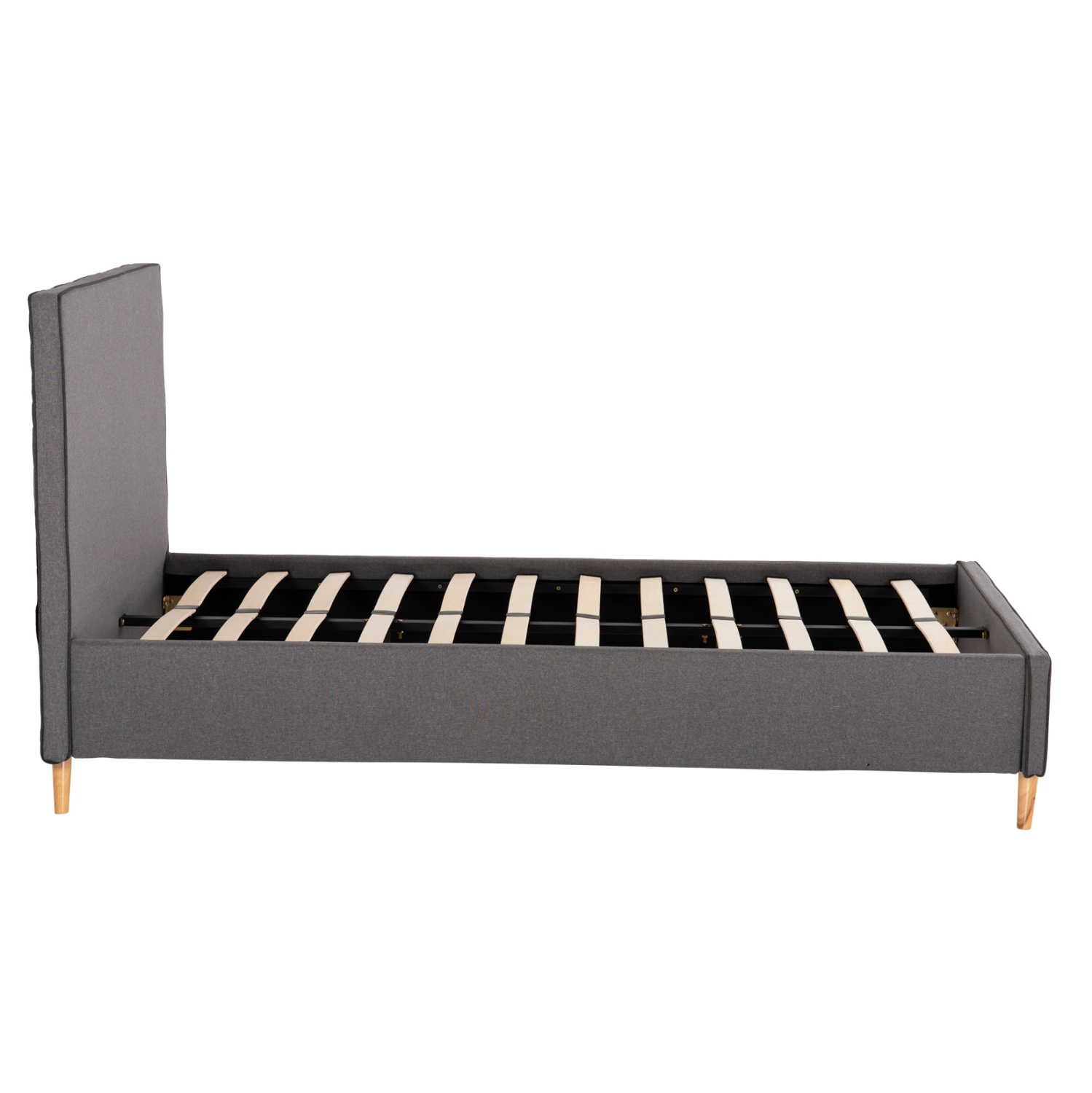 ΚΡΕΒΑΤΙ ΜΕ ΣΤΡΩΜΑ MAYLIN HM21281.03 ΓΚΡΙ ΥΦΑΣΜΑ--ΓΙΑ 120x200εκ