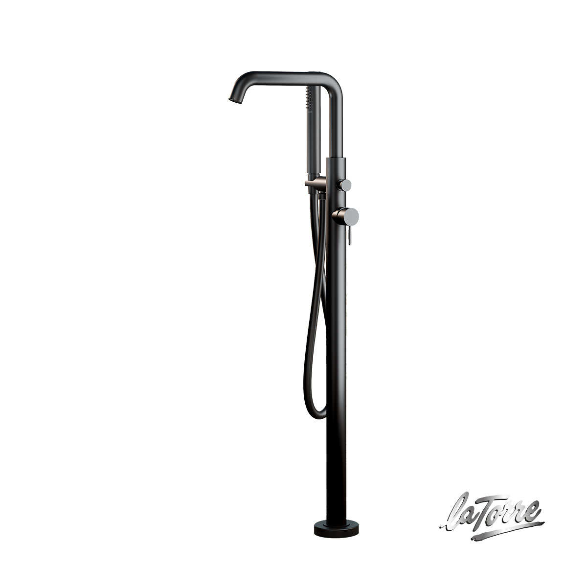 Μπαταρία Λουτρού Επιδαπέδια ELLE La Torre Black Brushed