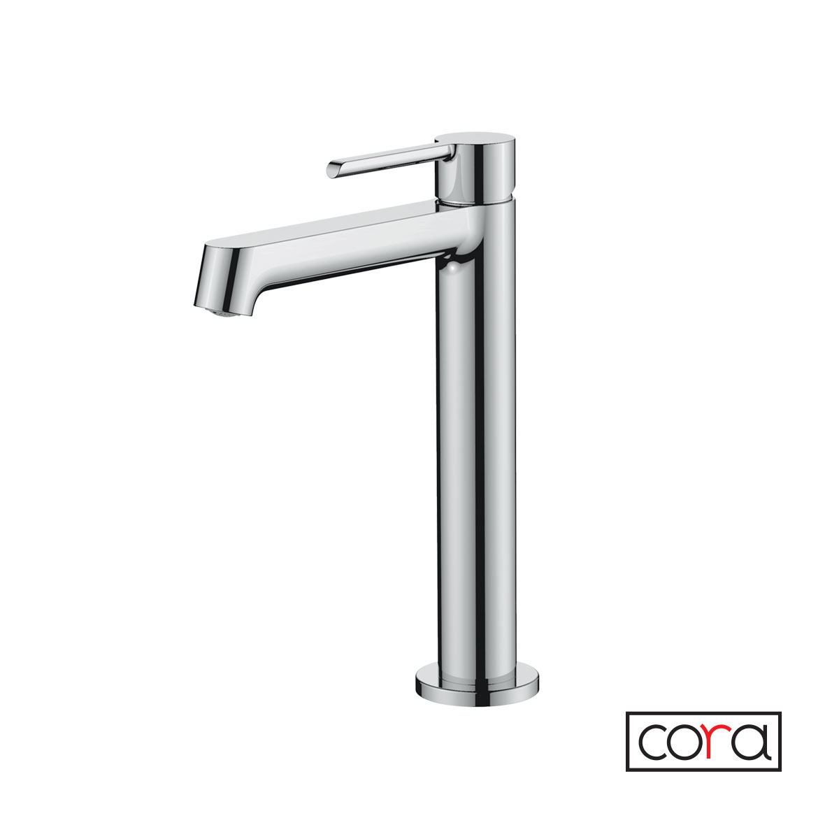Μπαταρία Νιπτήρα Υψηλή με Βαλβίδα Clic-Clac Occo Chrome