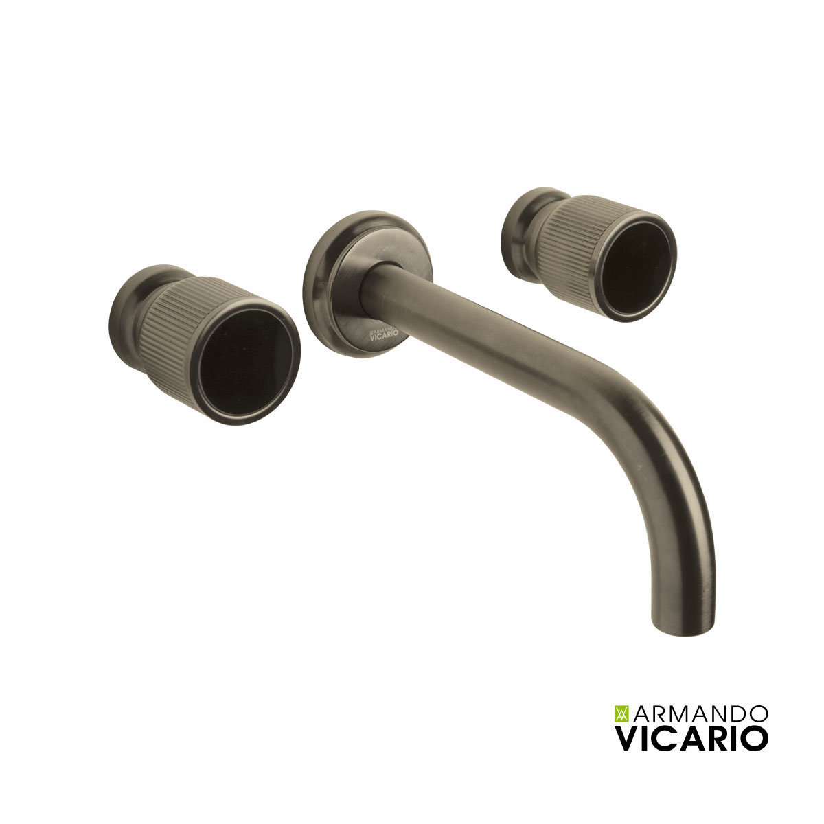 ΜΠΑΤ.ΝΙΠΤ. ΤΟΙΧΟΥ 3 ΟΠΩΝ LUMIERE VICARIO BLACK BRUSHED