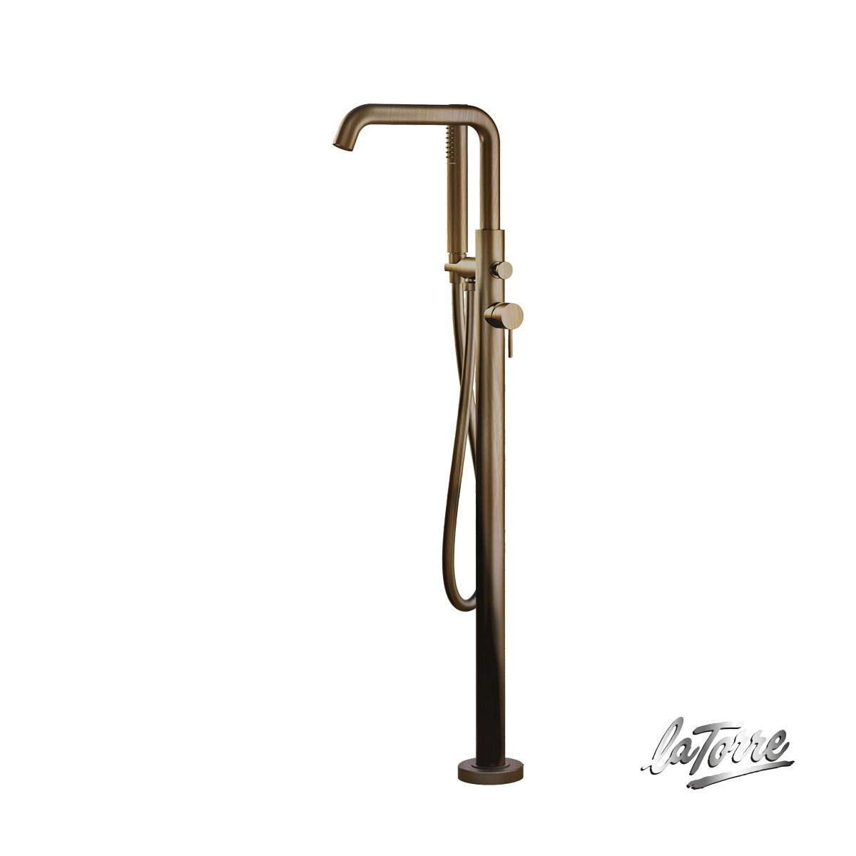 Μπαταρία Λουτρού Επιδαπέδια ELLE La Torre Antique Brass