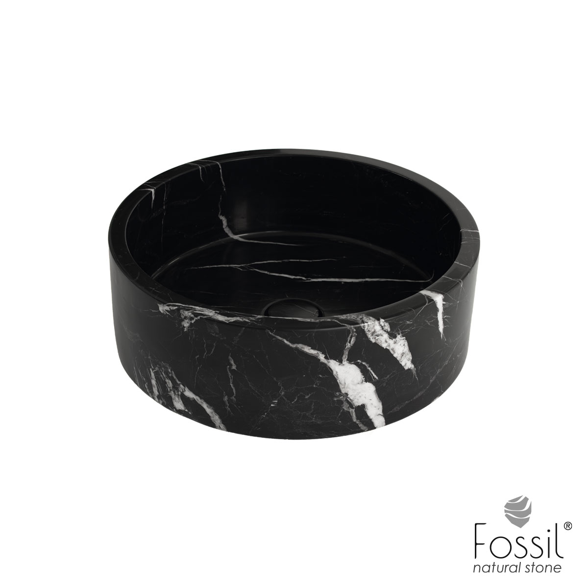ΝΙΠΤΗΡΑΣ ΜΑΡΜΑΡΙΝΟΣ Φ42 H.14 FOSSIL MARQUINA NERO