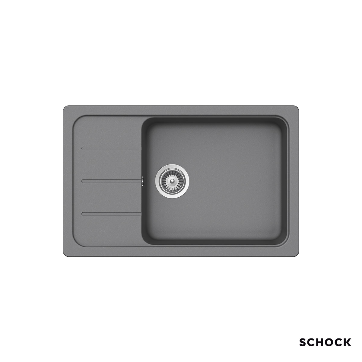 Νεροχύτης Κουζίνας Γρανίτη Element 78x50 Schock Cristalite Croma Granite