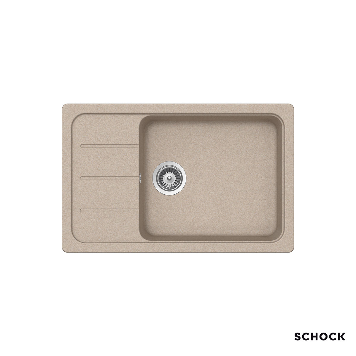 Νεροχύτης Κουζίνας Γρανίτη Element 78x50 Schock Cristalite Sabbia Granite