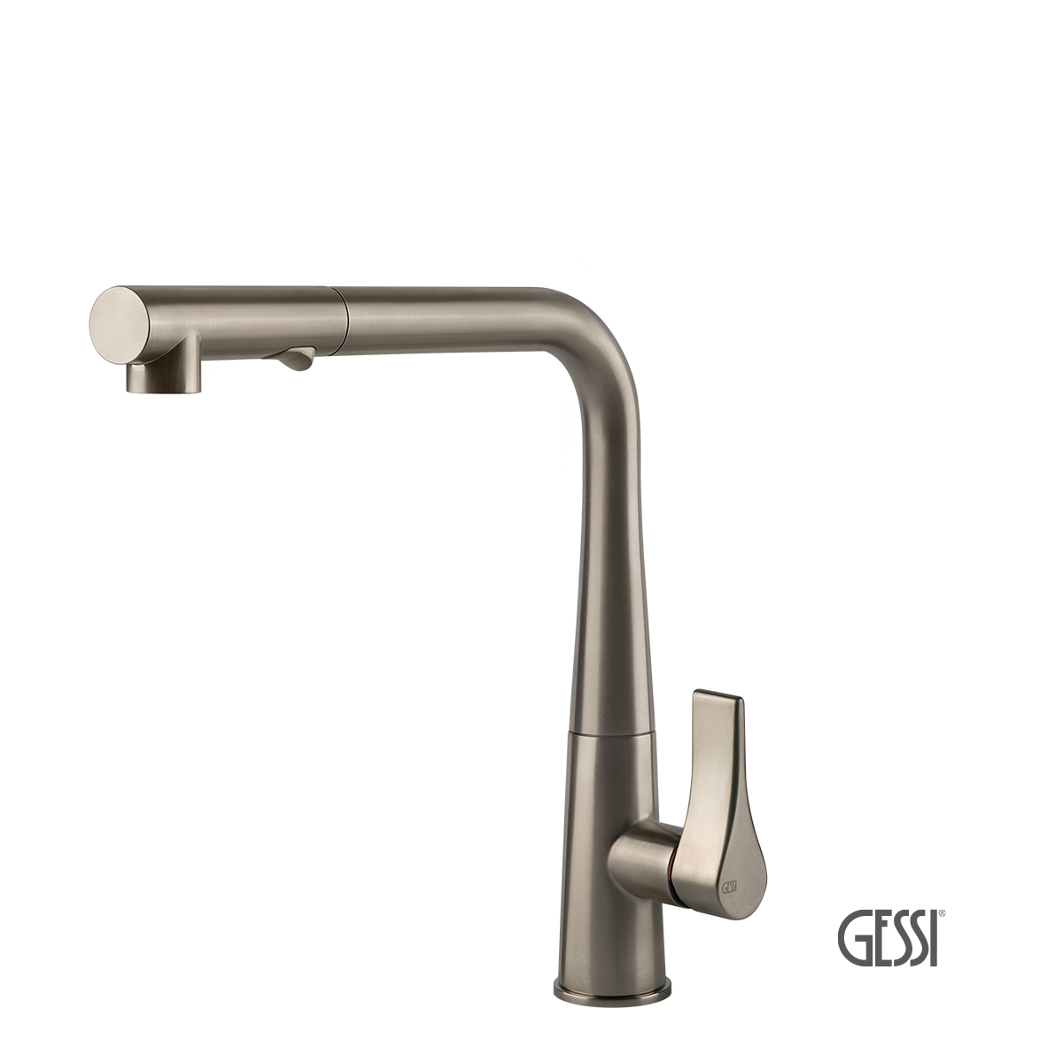 Μπαταρία Νεροχύτη Κουζίνας με Τηλέφωνο Ντους Proton Gessi Inox