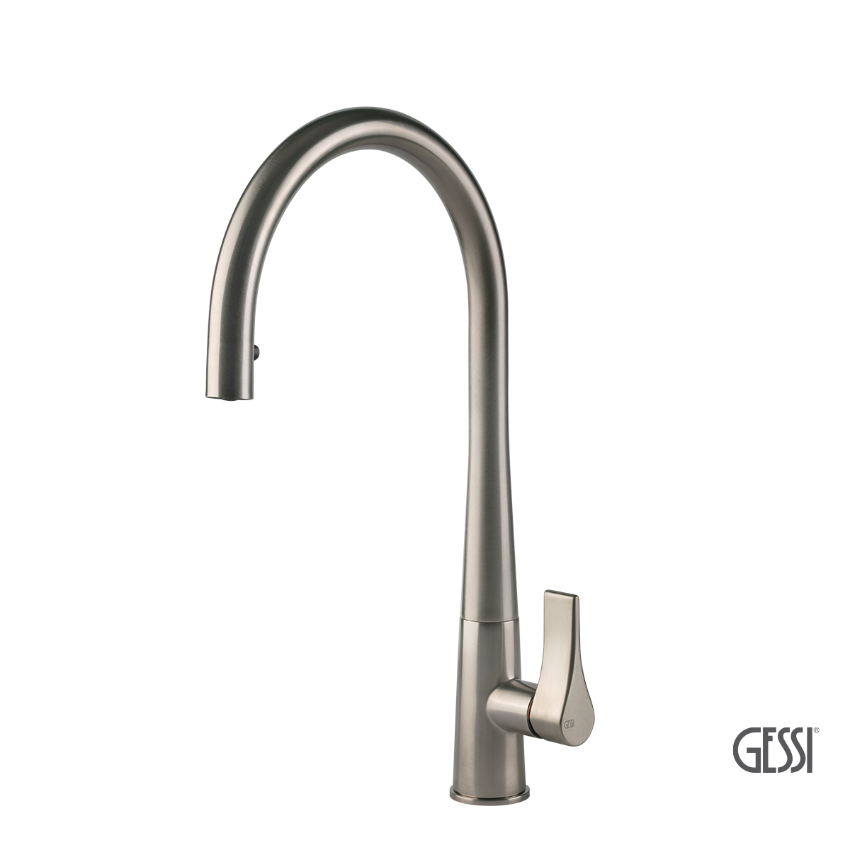 Μπαταρία Νεροχύτη Κουζίνας με Τηλέφωνο Ντους Proton Gessi Inox