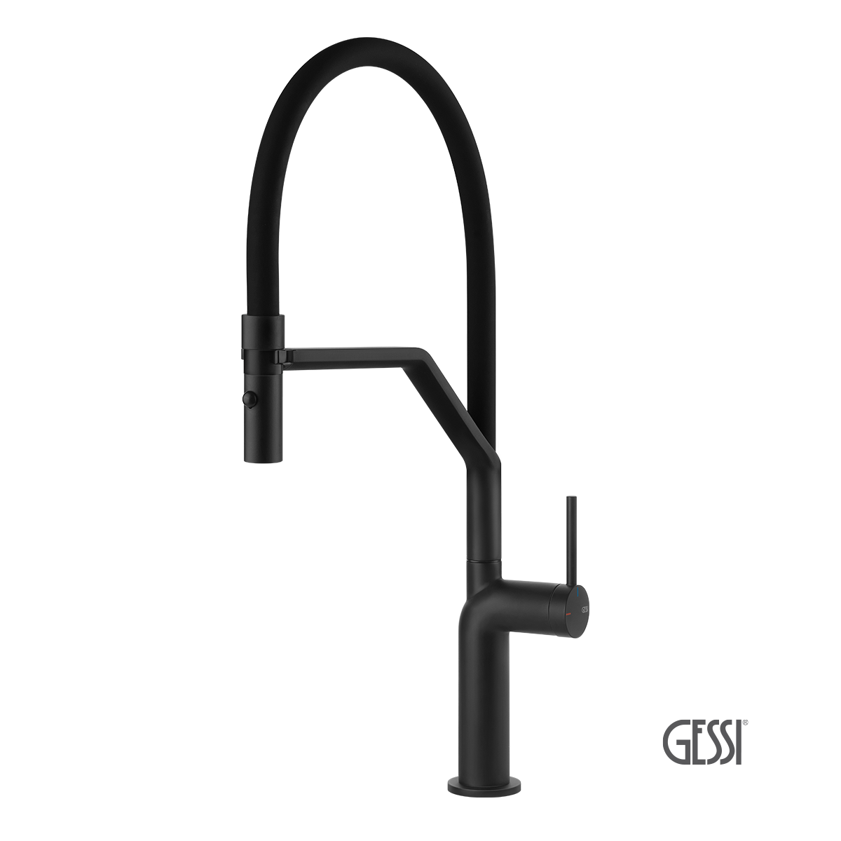 Μπαταρία Νεροχύτη Κουζίνας Stelo Gessi Black Matt