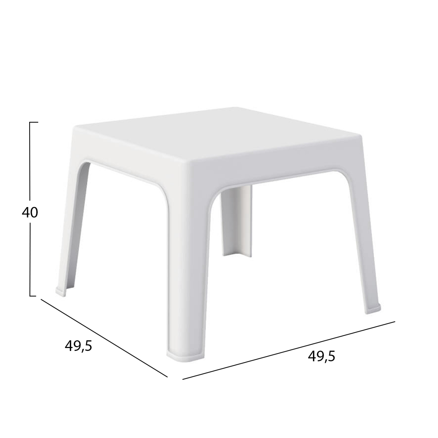 ΣΕΤ 3ΤΜΧ ΠΟΛΥΠΡΟΠΥΛΕΝΙΟΥ SLEEK HM21267.01 ΤΡΑΠΕΖΑΚΙ & 2 ΠΟΛΥΘΡΟΝΕΣ-ΛΕΥΚΟ