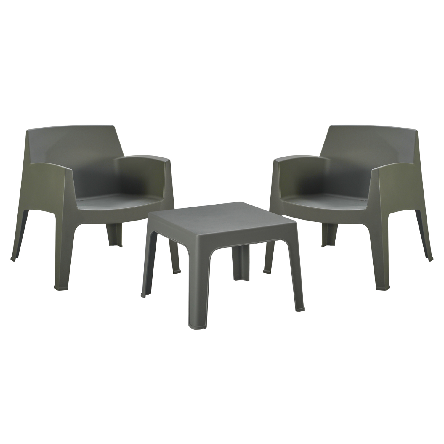 ΣΕΤ LOUNGE 3ΤΜΧ SLEEK HM21274.05 DARK OLIVE GREEN ΠΟΛΥΠΡΟΠΥΛΕΝΙΟ