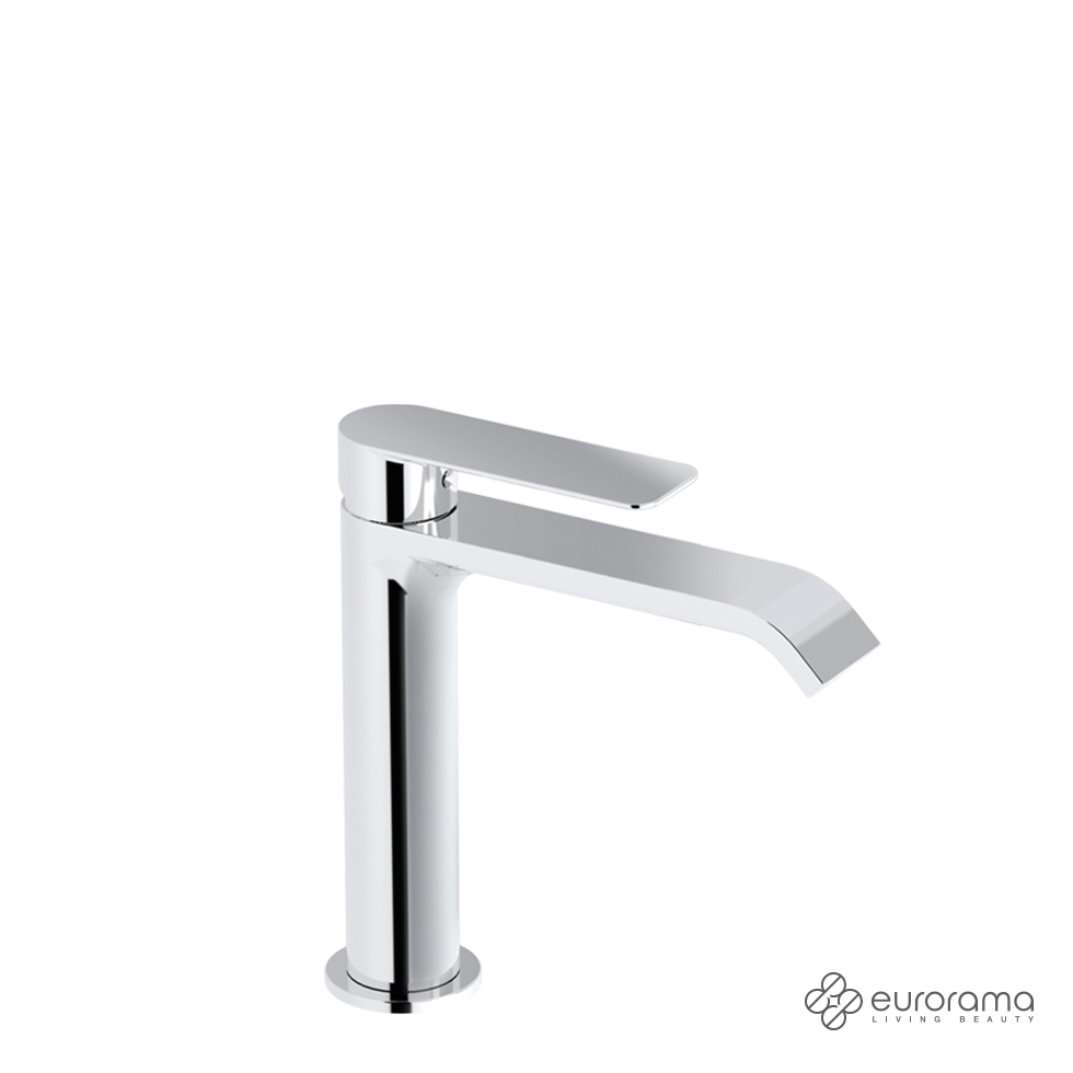 Μπαταρία Νιπτήρα Μεσαία με Βαλβίδα Clic-Clac Charma Eurorama Chrome