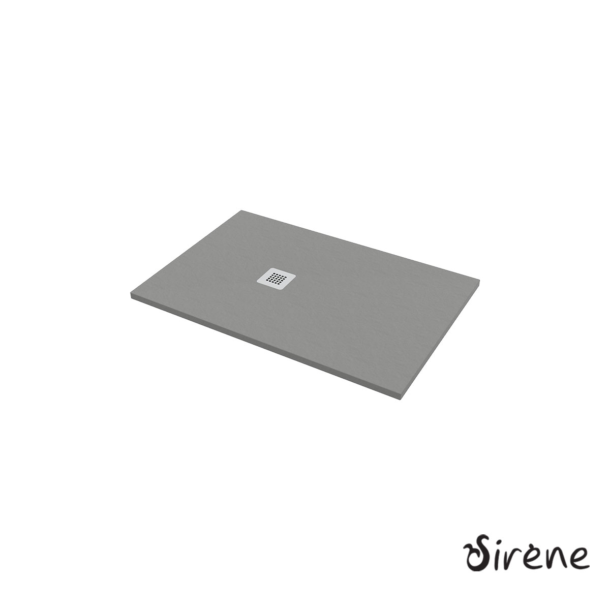 Ντουζιέρα Cast Marble (Χυτό μάρμαρο) με Βαλβίδα Slate 120 x 80 Sirene Beton Matt