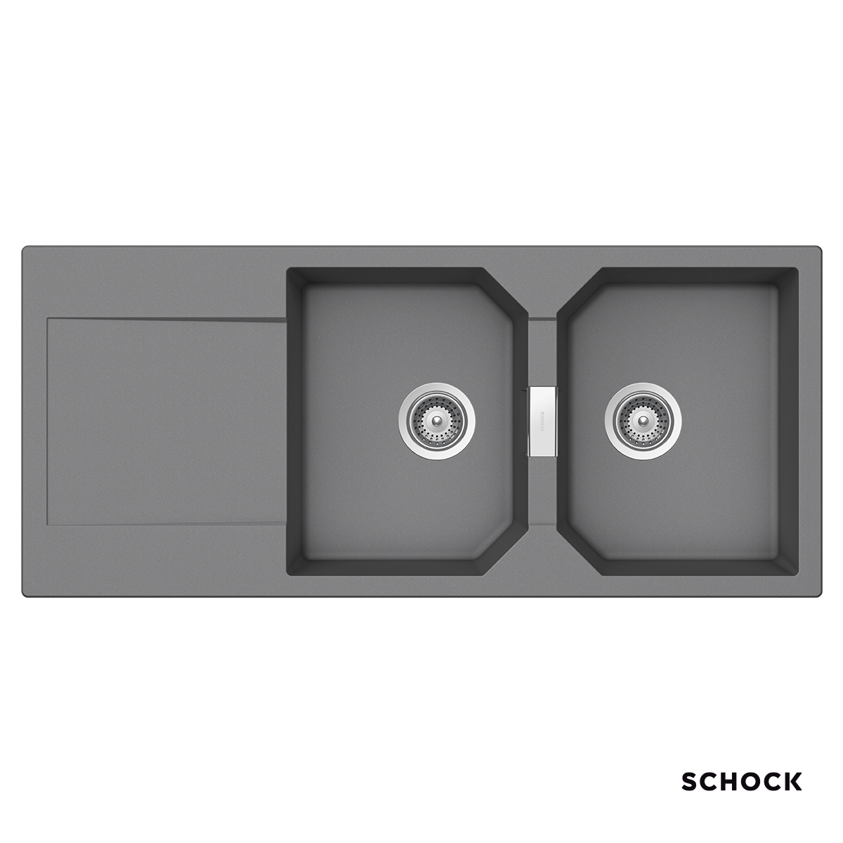 Νεροχύτης Κουζίνας Γρανίτη Manhattan 116x51 Schock Cristalite Croma Granite