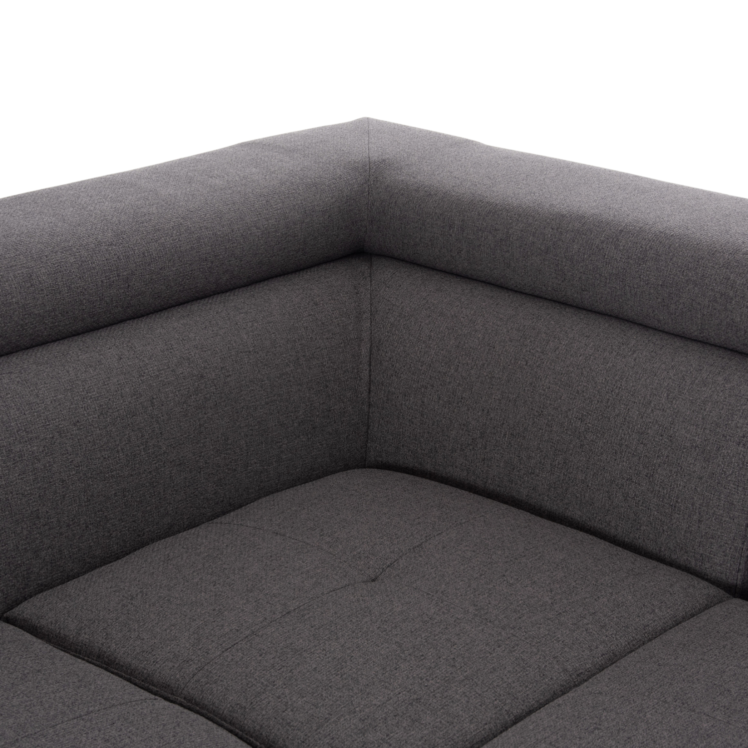 ΓΩΝΙΑΚΟΣ ΚΑΝΑΠΕΣ-ΚΡΕΒΑΤΙ ΜΕ ΑΠΟΘ.ΧΩΡΟ ENCORE HM3301.01L ΓΚΡΙ ΥΦΑΣΜΑ 285x205x90Υεκ.