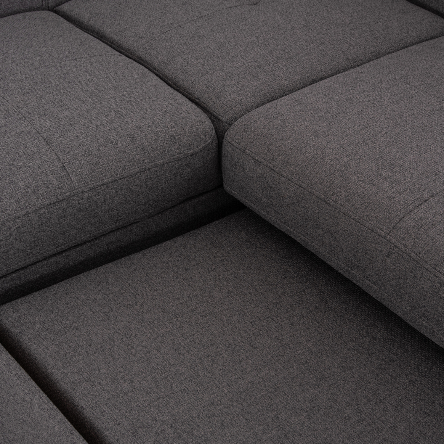 ΓΩΝΙΑΚΟΣ ΚΑΝΑΠΕΣ-ΚΡΕΒΑΤΙ ΜΕ ΑΠΟΘ.ΧΩΡΟ ENCORE HM3301.01L ΓΚΡΙ ΥΦΑΣΜΑ 285x205x90Υεκ.