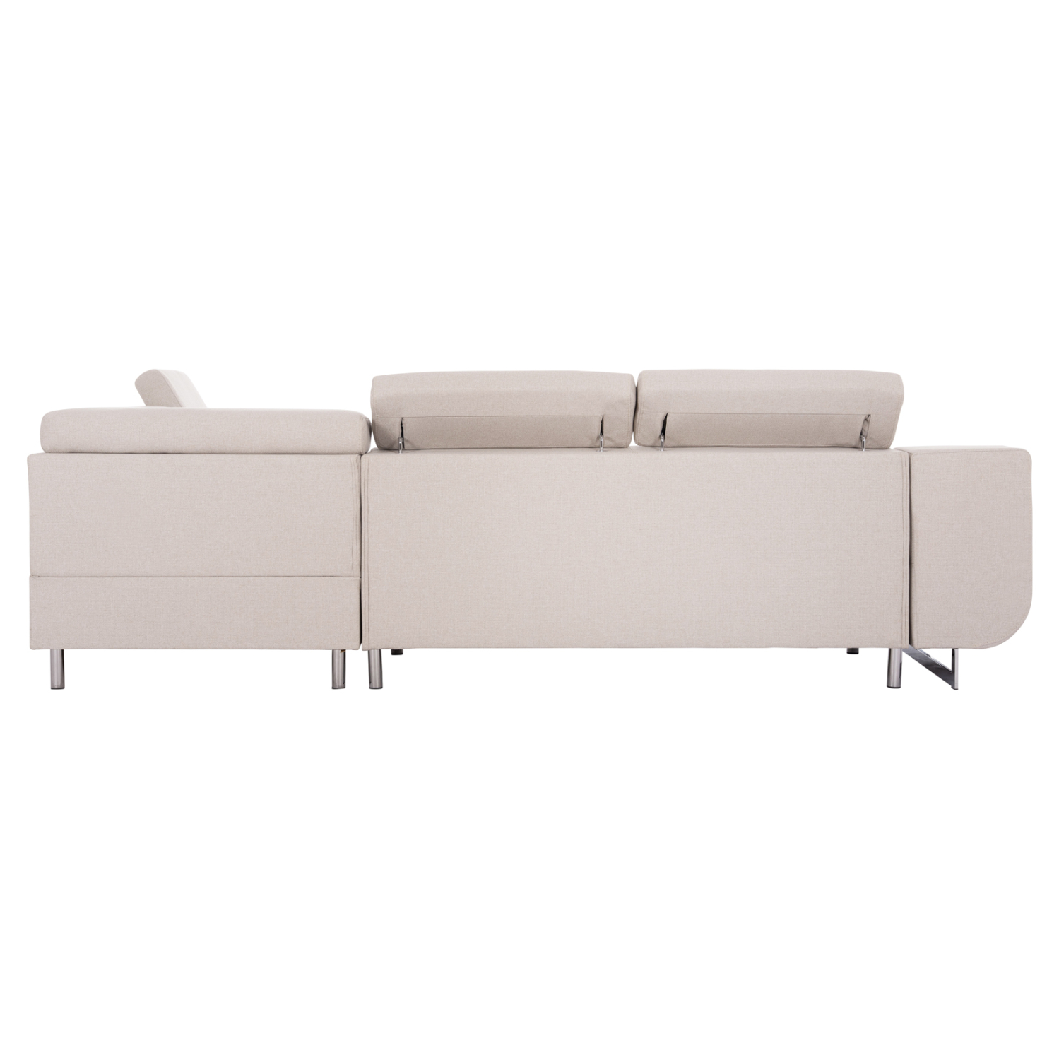 ΓΩΝΙΑΚΟΣ ΚΑΝΑΠΕΣ-ΚΡΕΒΑΤΙ ΜΕ ΑΠΟΘ.ΧΩΡΟ ENCORE HM3301.03R ΜΠΕΖ ΥΦΑΣΜΑ 285x205x90Υεκ.