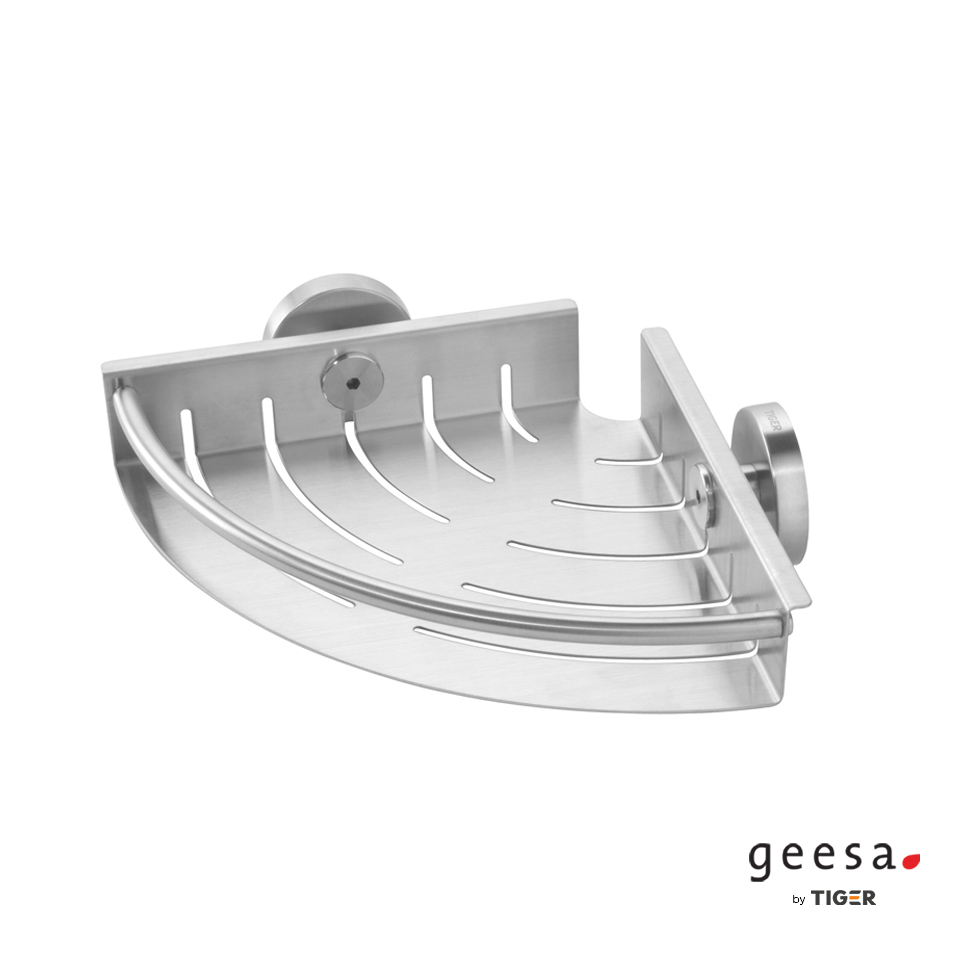 Σπογγοθήκη-Μπουκαλοθήκη Γωνιακή Tiger Geesa Inox