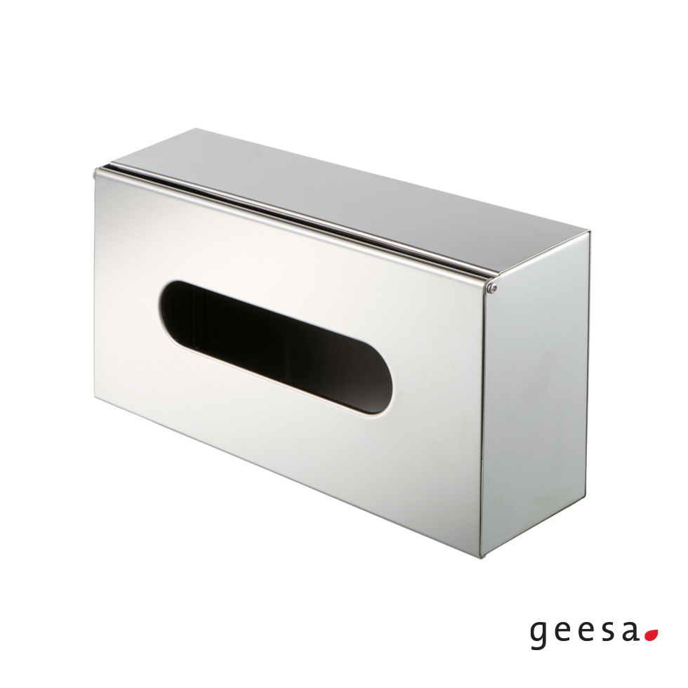 Θήκη για χαρτομανδηλα επιτοιχη Geesa Inox Chrome