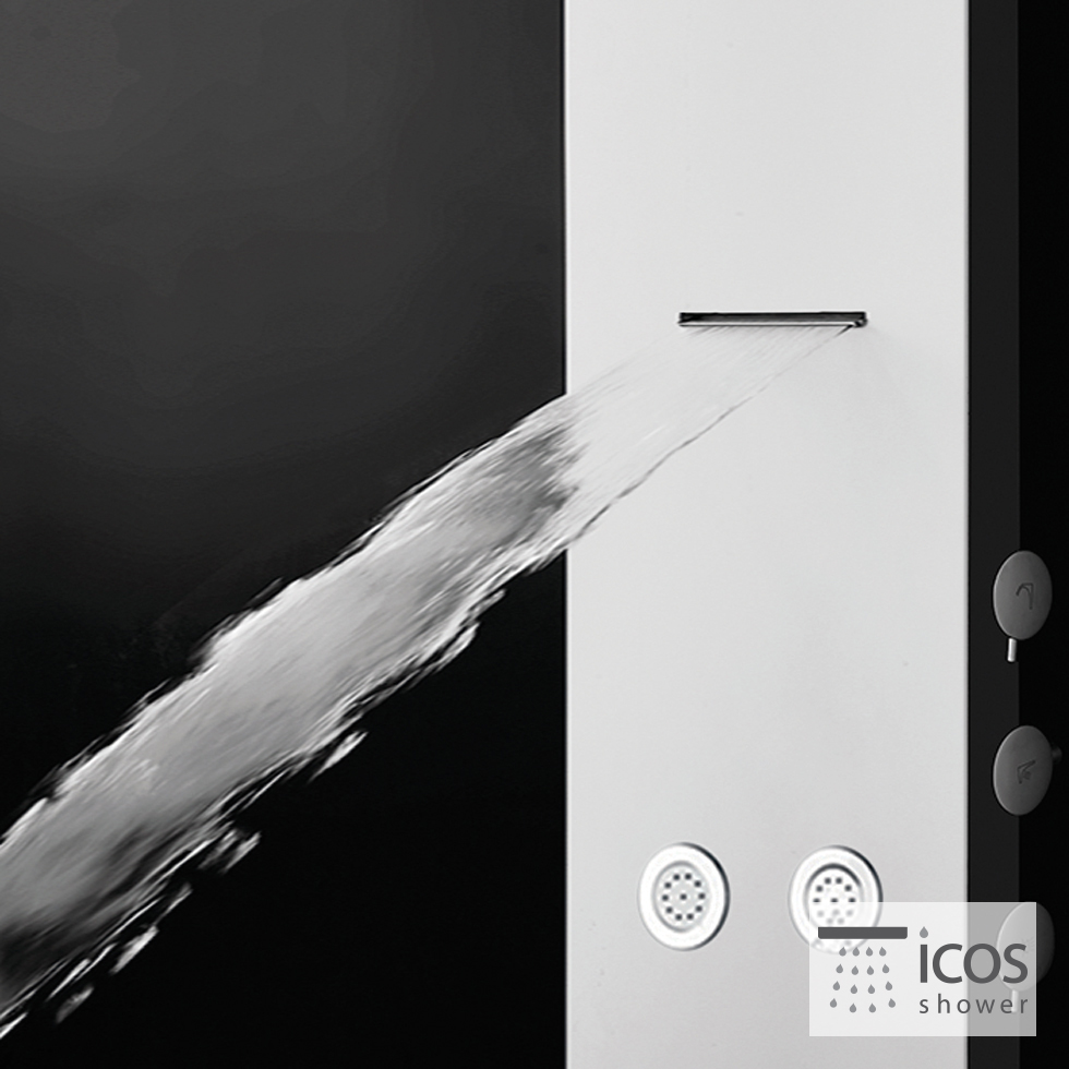 Στήλη Ντουζ NEFELE, ICOSWhite/Black