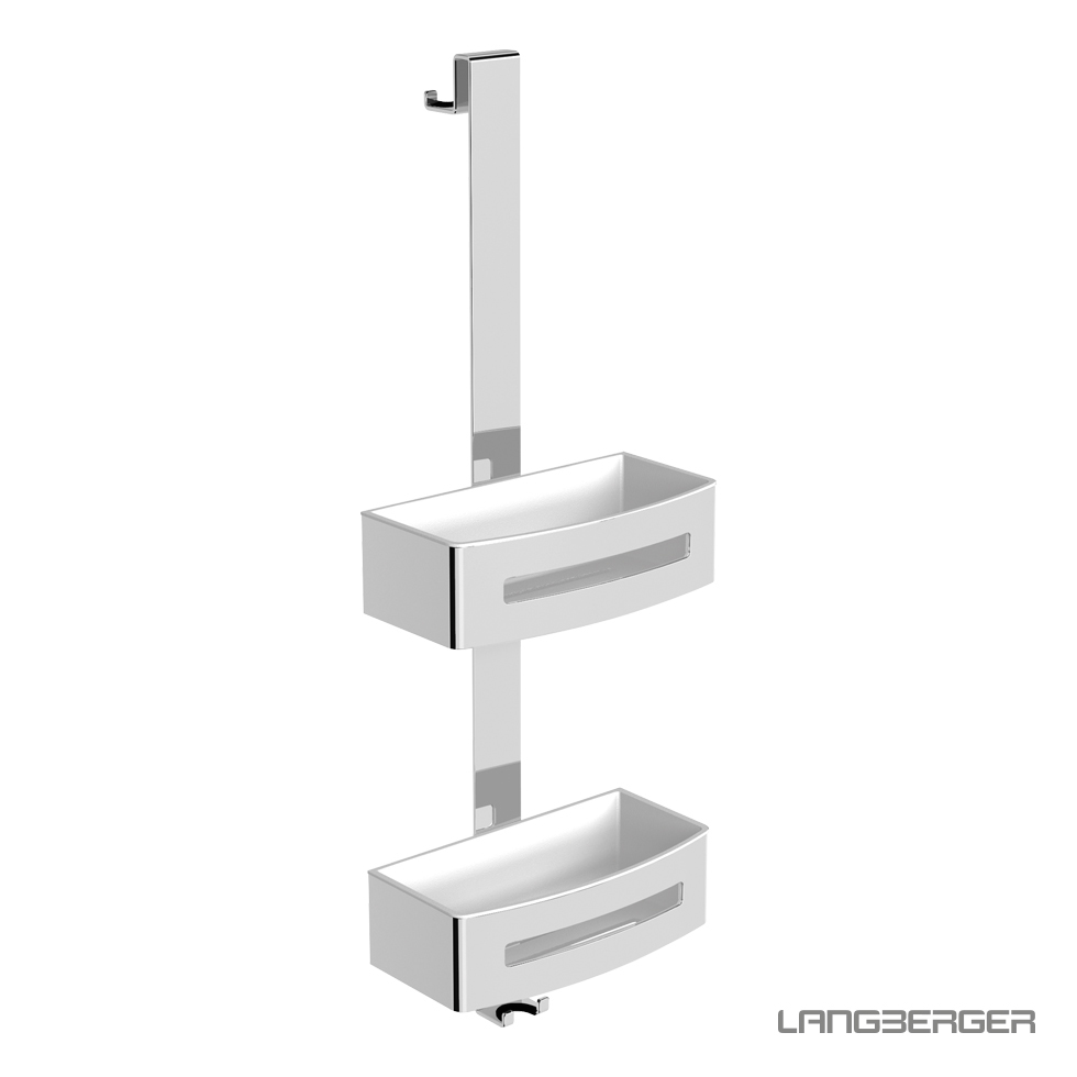 Σπογγοθήκη-Μπουκαλοθήκη Διπλή Langberger Chrome