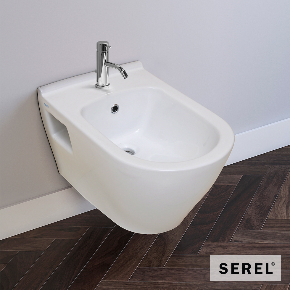 Κρεμαστό Μπιντέ smart/56 SEREL White