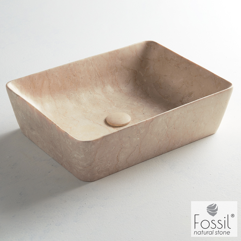 Νιπτήρας Μαρμάρινος Jade 50x38 h.14 Fossil Beige